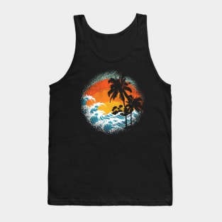 tropical waves Tank Top